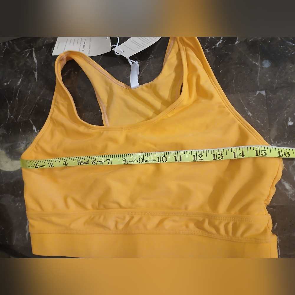 Vibrant Orange Sports Bra Top - Picture 5 of 10